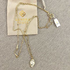Kendra Scott - Framed Tessa Multi Strand Necklace - Gold White Howlite (retails